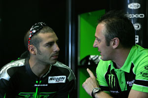 Marco|Melandri|con|Michael|Bartholemy|